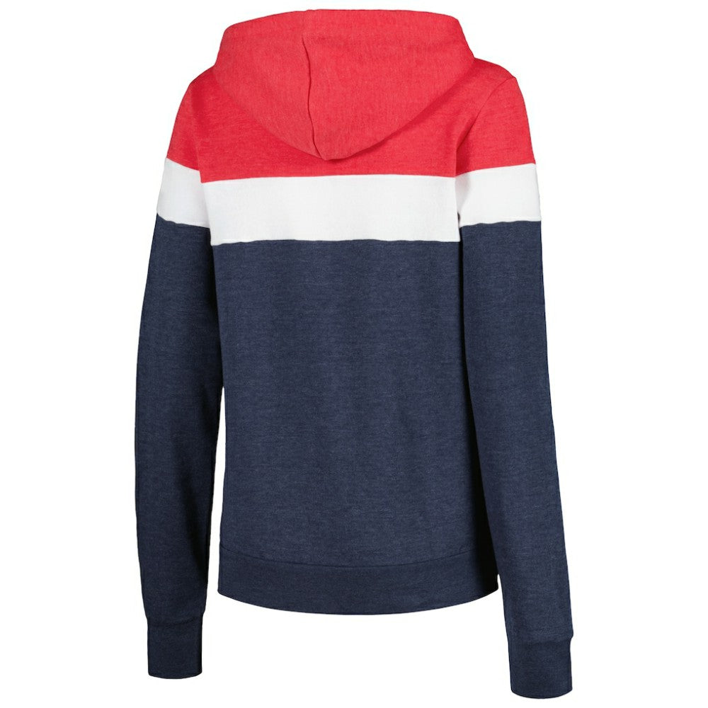 Boston Red Sox New Era Women's Colorblock Full-Zip Hoodie Jacket - MLB