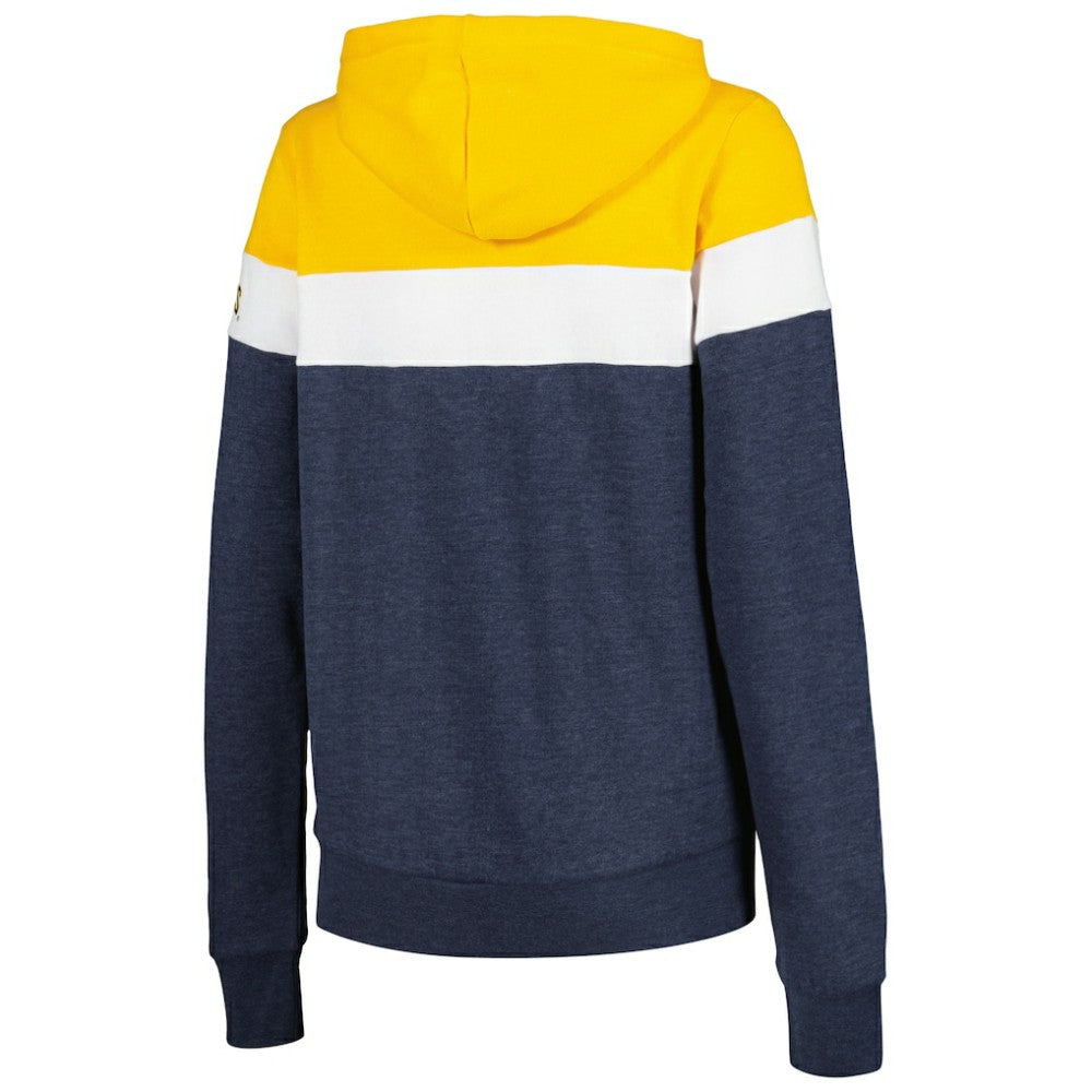 Milwaukee Brewers New Era Women's Colorblock Full-Zip Hoodie Jacket - MLB