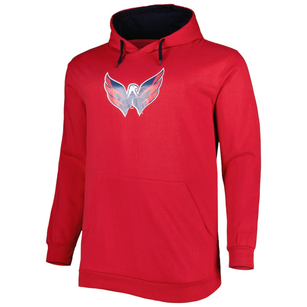 Washington Capitals Big & Tall Fleece Pullover Hoodie - Red - NHL