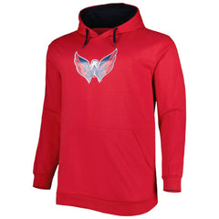 Washington Capitals Big & Tall Fleece Pullover Hoodie - Red - NHL