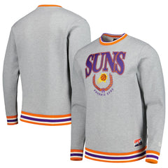 Phoenix Suns Unisex Vintage Throwback Crew Sweatshirt Heather Gray - NBA