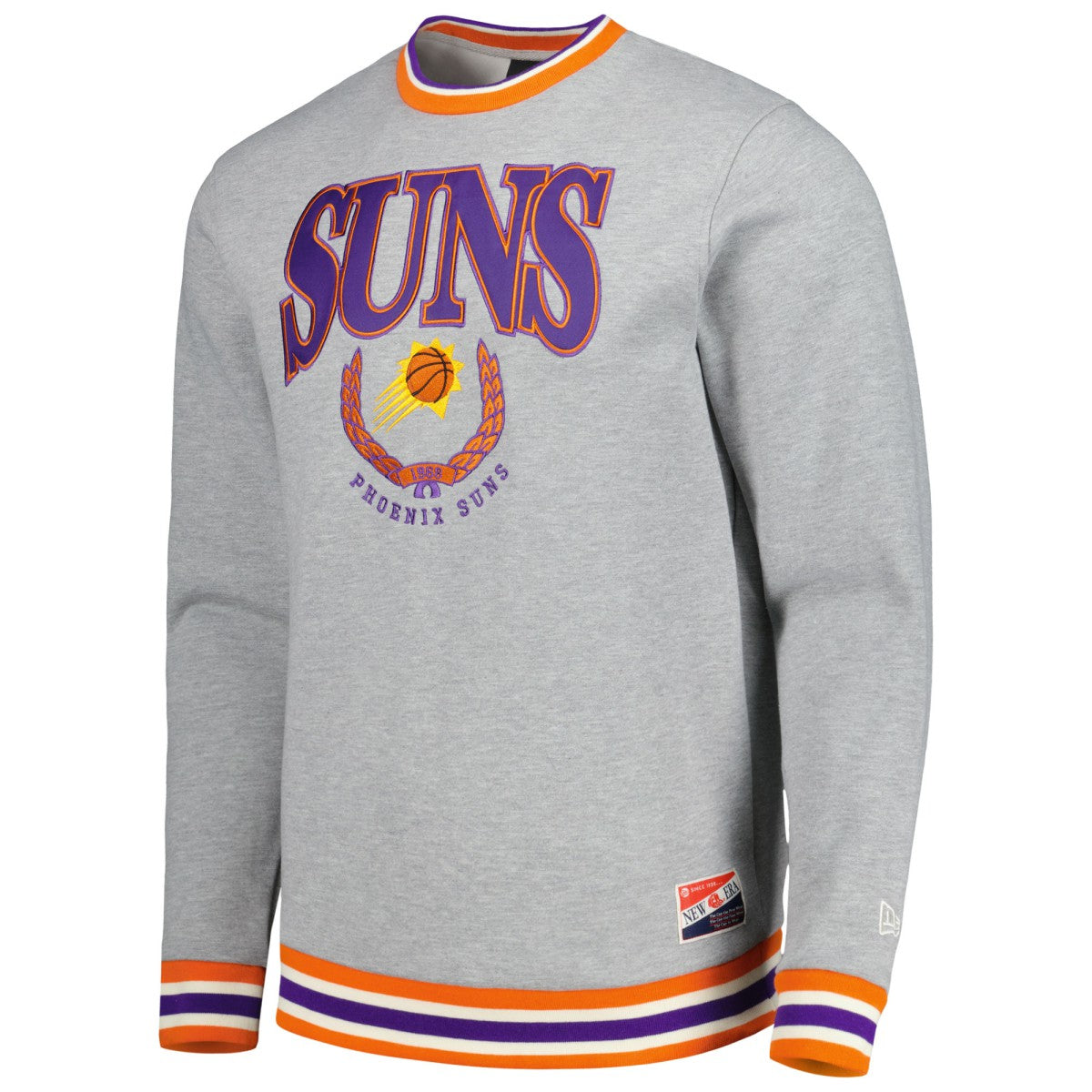 Phoenix Suns Unisex Vintage Throwback Crew Sweatshirt Heather Gray - NBA