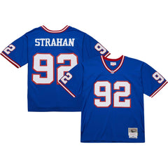 Michael Strahan New York Giants Big & Tall 1993 Retired Player Replica Jersey Royal | Mitchell & Ness