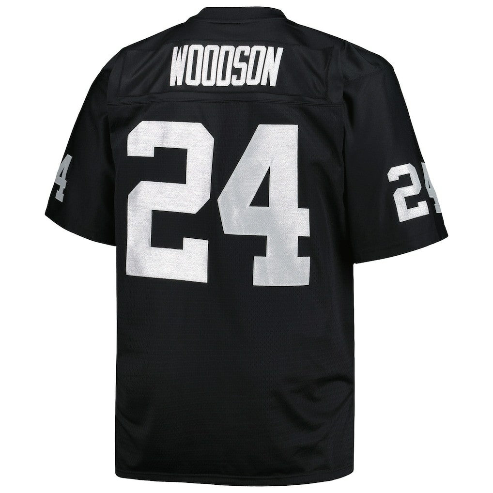 Charles Woodson Las Vegas Raiders Big & Tall 1998 Retired Player Replica Jersey Black | Mitchell & Ness