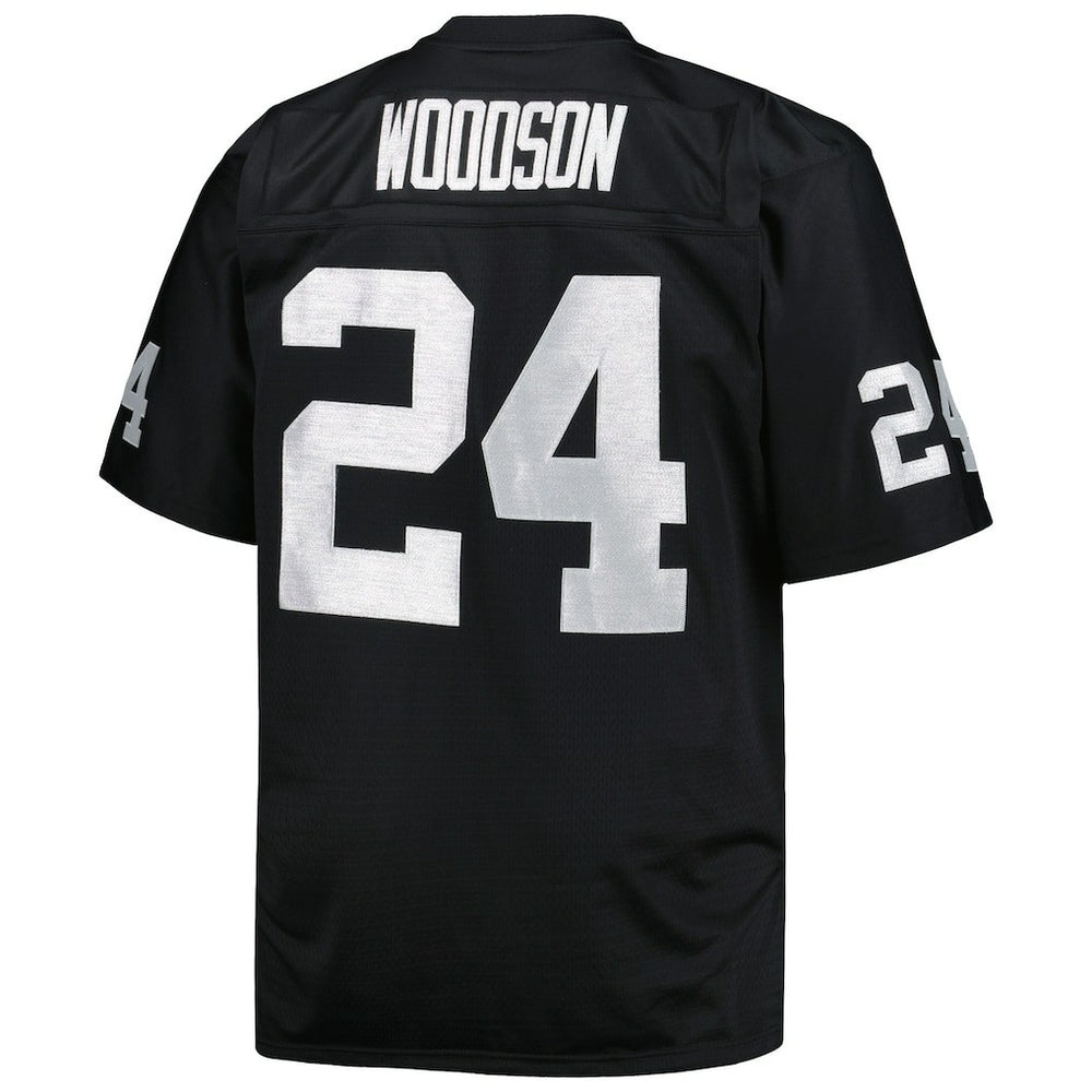 Charles Woodson Las Vegas Raiders Big & Tall 1998 Retired Player Replica Jersey Black | Mitchell & Ness