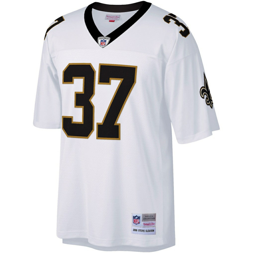 Steve Gleason New Orleans Saints Big & Tall 2006 Retired Player Replica Jersey White | Mitchell & Ness