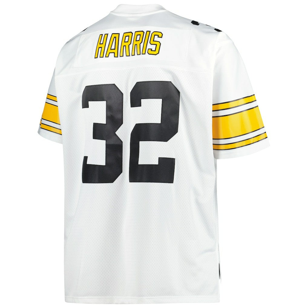 Franco Harris Pittsburgh Steelers Big & Tall 1976 Retired Player Replica Jersey White | Mitchell & Ness