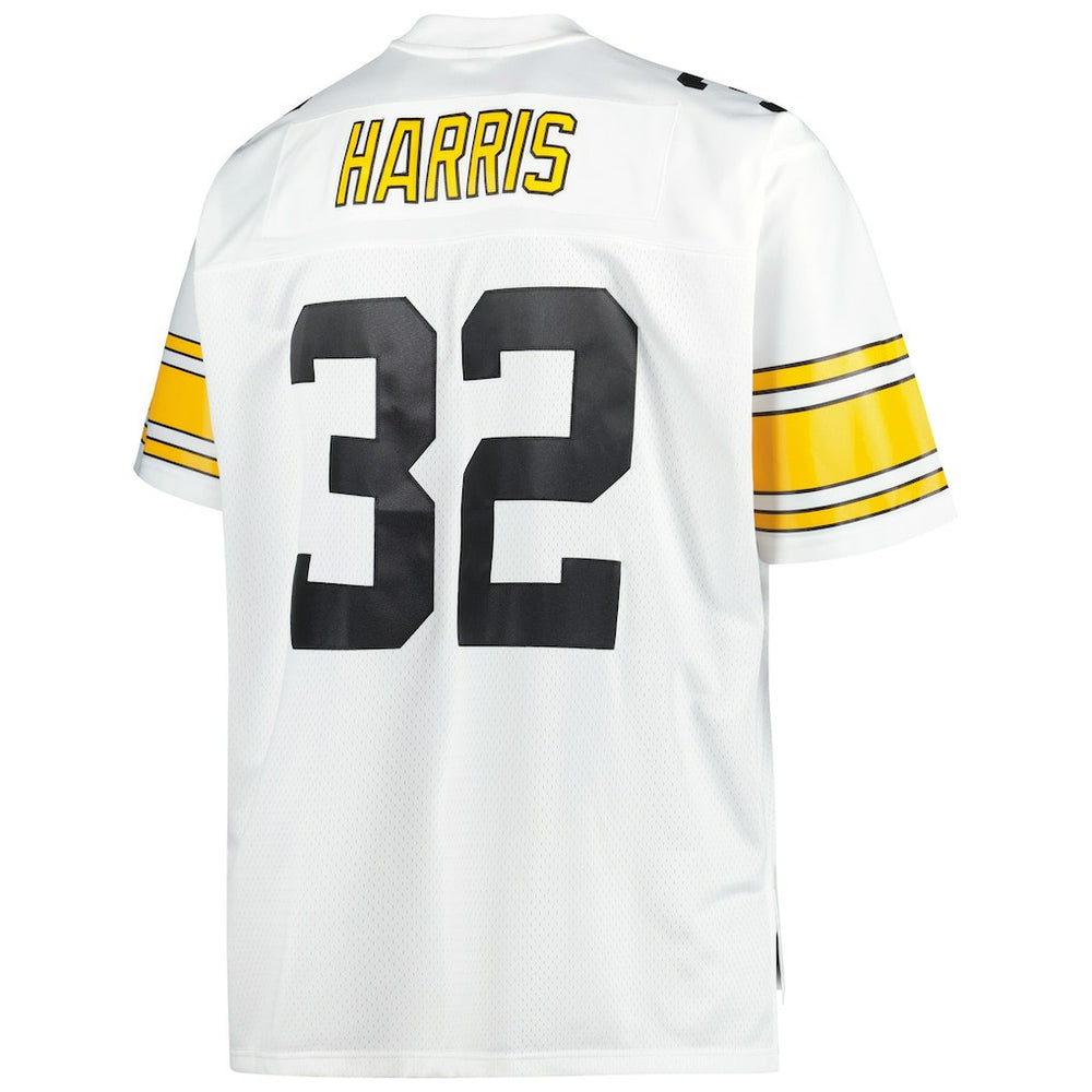 Franco Harris Pittsburgh Steelers Big & Tall 1976 Retired Player Replica Jersey White | Mitchell & Ness