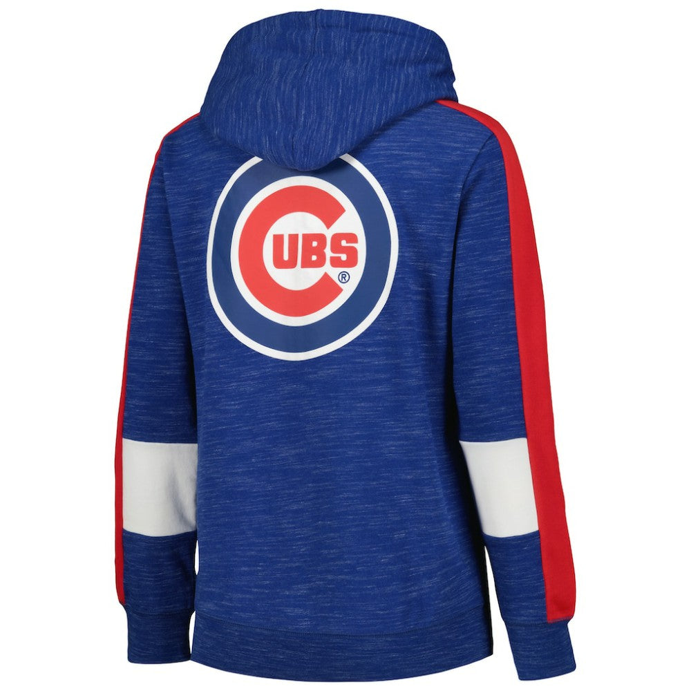 Chicago Cubs New Era Women's Colorblock Full-Zip Hoodie - MLB