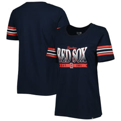 Boston Red Sox New Era Women's Team Stripe T-Shirt - MLB