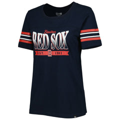 Boston Red Sox New Era Women's Team Stripe T-Shirt - MLB