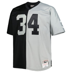 Bo Jackson Las Vegas Raiders Big & Tall Split Legacy Retired Player Replica Jersey Black/Silver | Mitchell & Ness