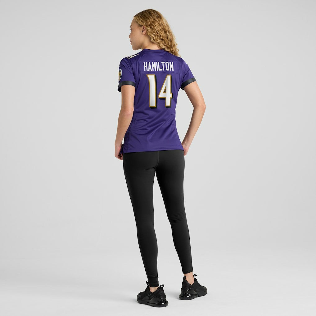 Kyle Hamilton Baltimore Ravens Women's Player Game Jersey Purple | Nike for Sale