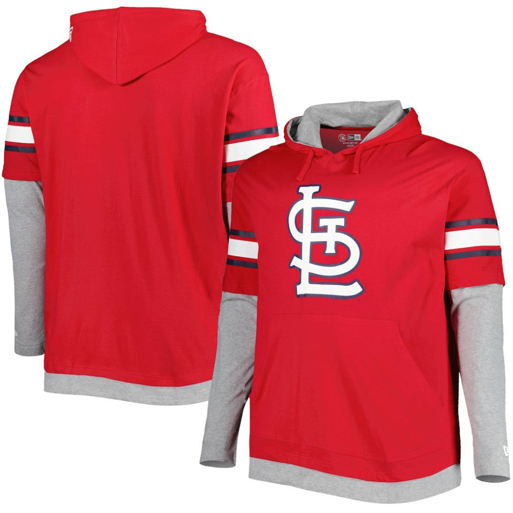 St. Louis Cardinals New Era Big & Tall Twofer Pullover Hoodie - MLB