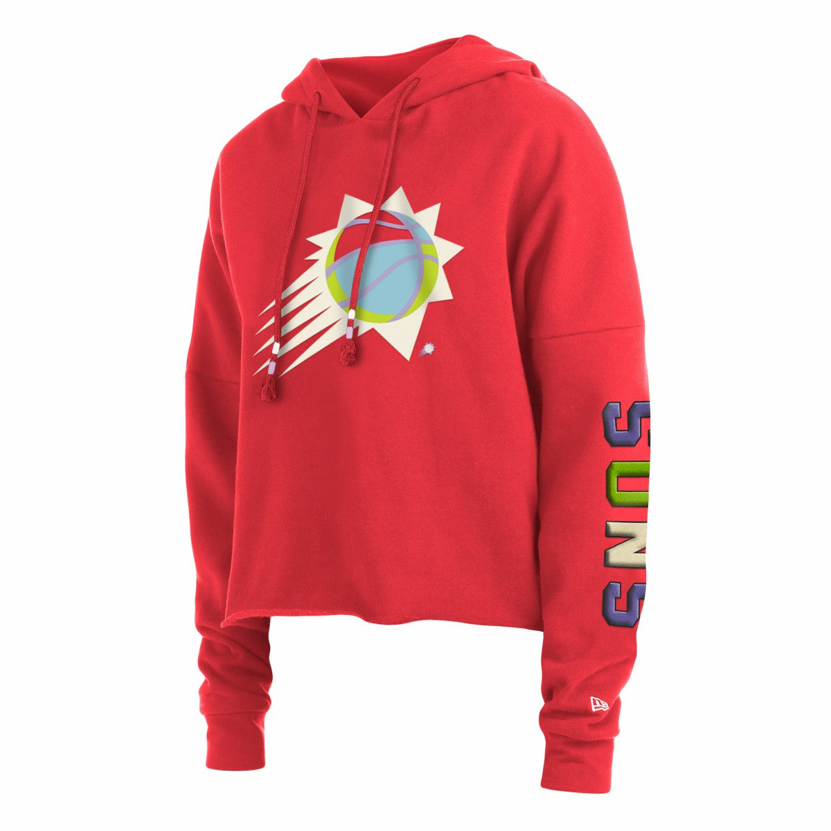 Phoenix Suns Women's Color Pack Cropped Top Pullover Hoodie Red - NBA
