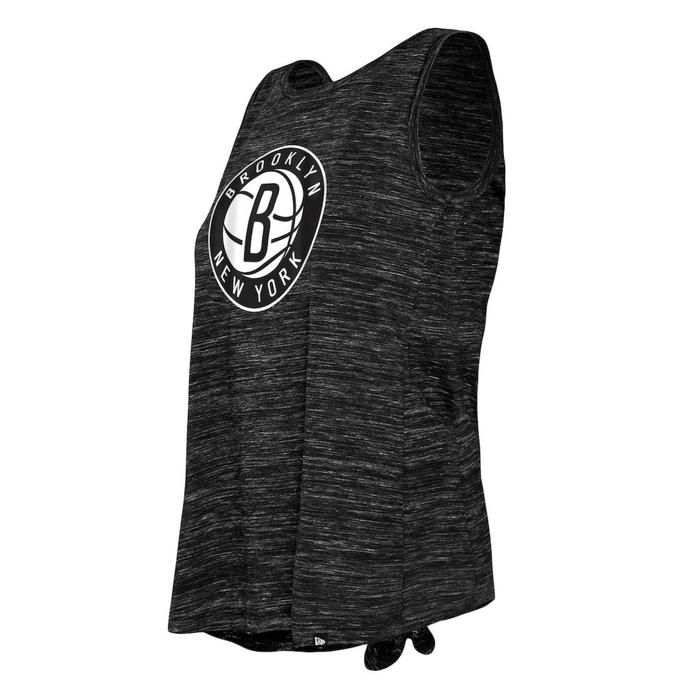 Brooklyn Nets Women's Space Dye Active Tank Top Black - NBA