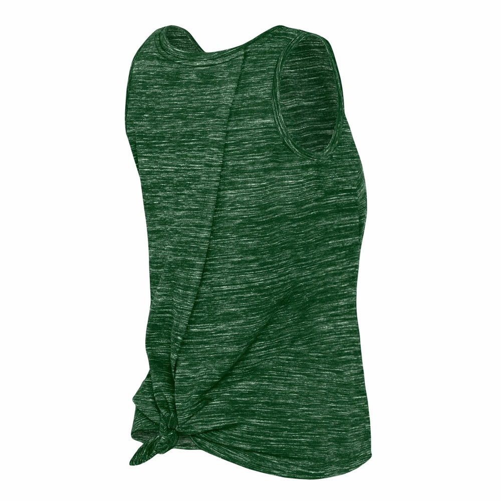 Milwaukee Bucks Women's Space Dye Active Tank Top Hunter Green - NBA