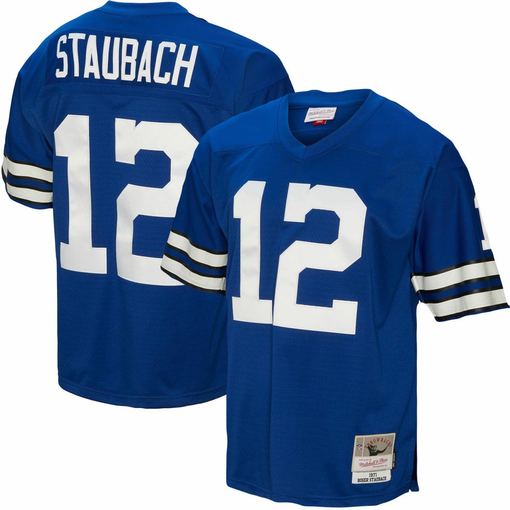 Roger Staubach Dallas Cowboys Legacy Replica Jersey Royal | Mitchell & Ness