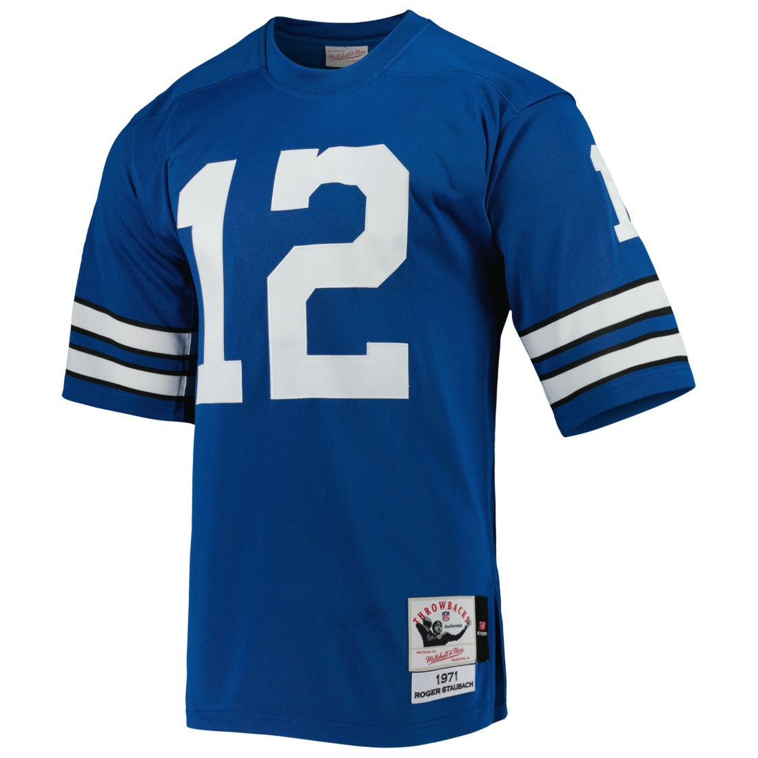 Roger Staubach Dallas Cowboys 1971 Authentic Throwback Retired Player Jersey Royal | Mitchell & Ness