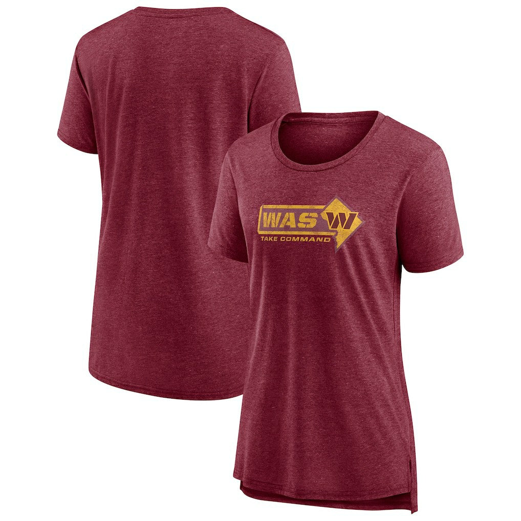 Washington Commanders Women's Hometown First Down T-Shirt Heather Burgundy | Fanatics