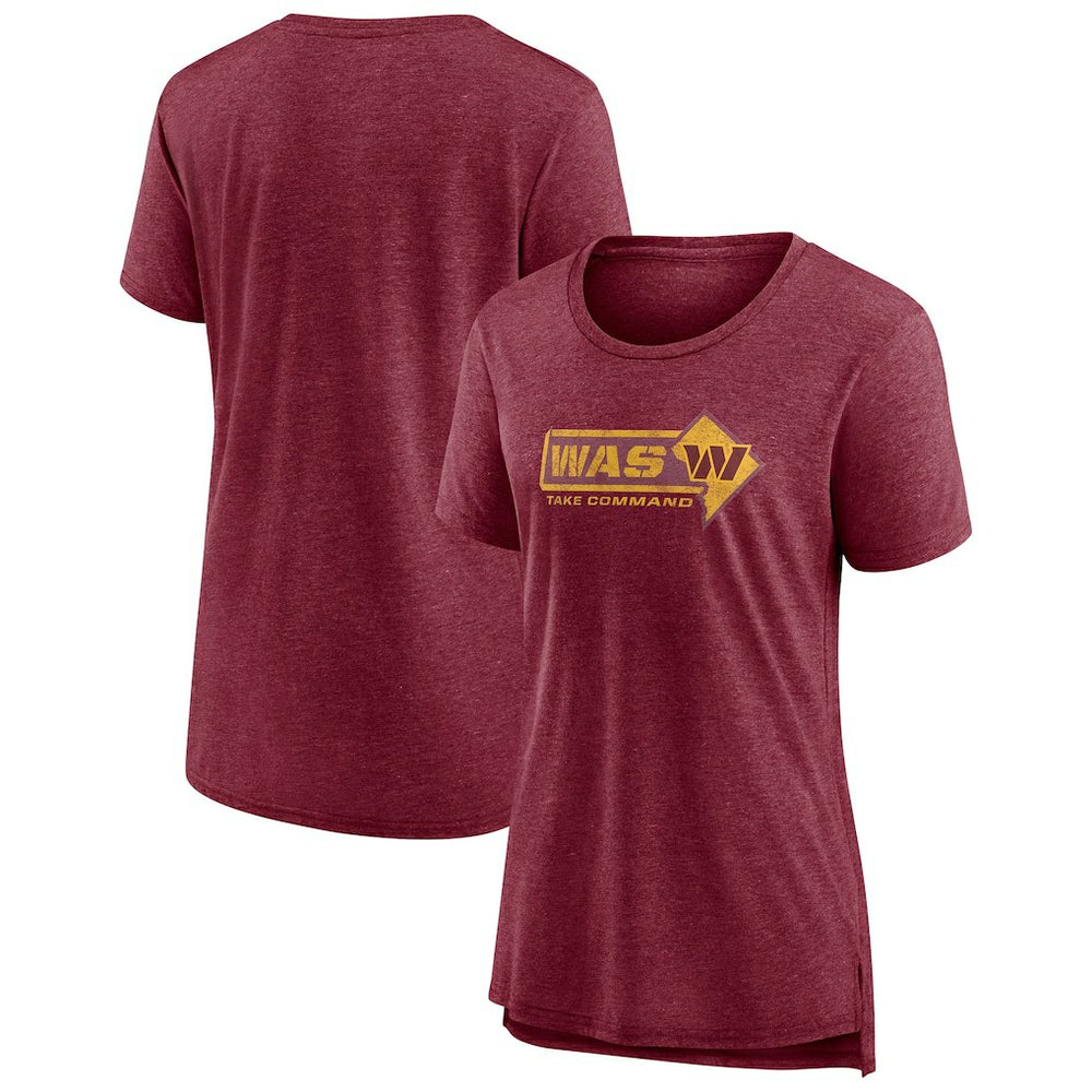 Washington Commanders Women's Hometown First Down T-Shirt Heather Burgundy | Fanatics