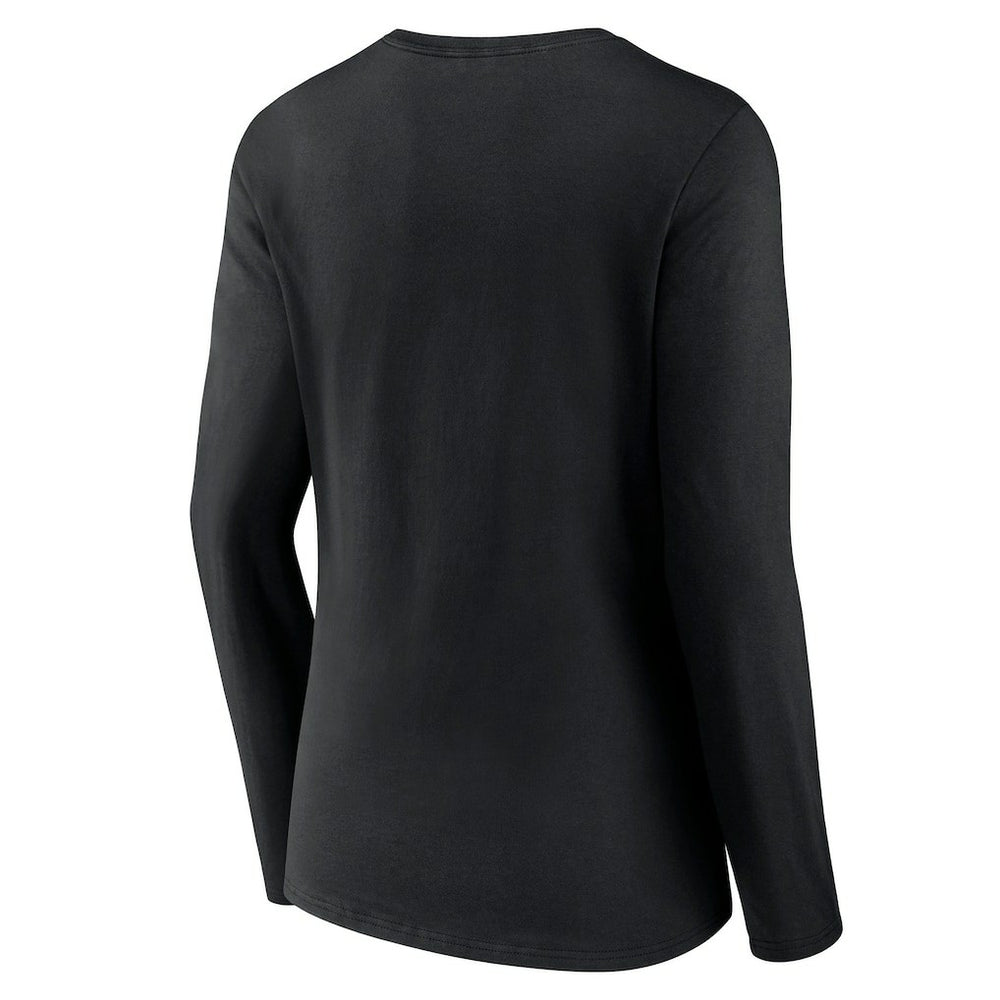 Carolina Panthers Women's Hometown Sweep Long Sleeve V-Neck T-Shirt Black | Fanatics