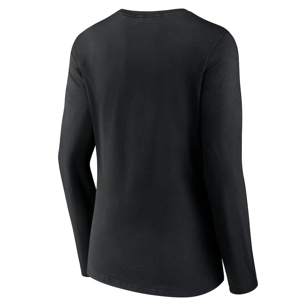 Pittsburgh Steelers Women's Hometown Sweep Long Sleeve V-Neck T-Shirt Black | Fanatics