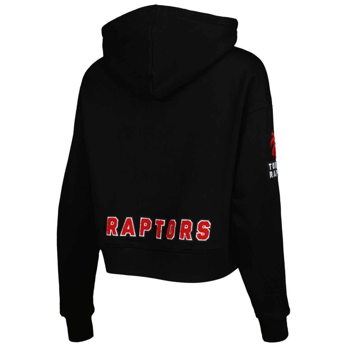 Toronto Raptors Pro Standard Women's Classic Fleece Cropped Pullover Hoodie Black - NBA