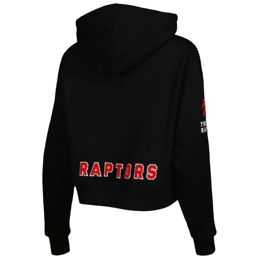 Toronto Raptors Pro Standard Women's Classic Fleece Cropped Pullover Hoodie Black - NBA