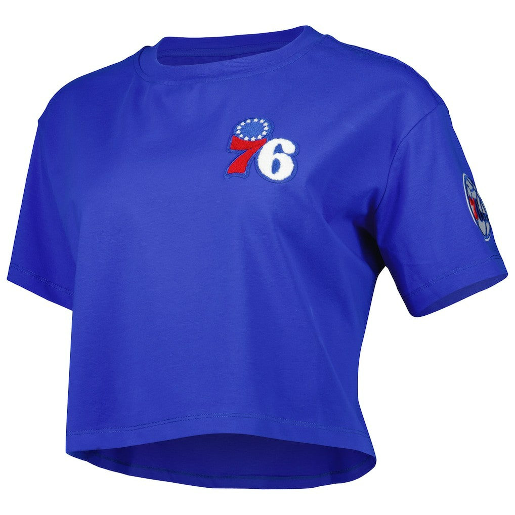 Philadelphia 76ers Pro Standard Women's Classics Boxy T-Shirt Royal - NBA