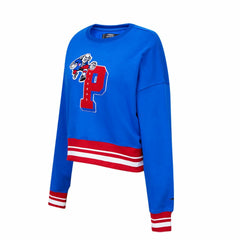 Philadelphia 76ers Pro Standard Women's Mash Up Pullover Sweatshirt Royal - NBA