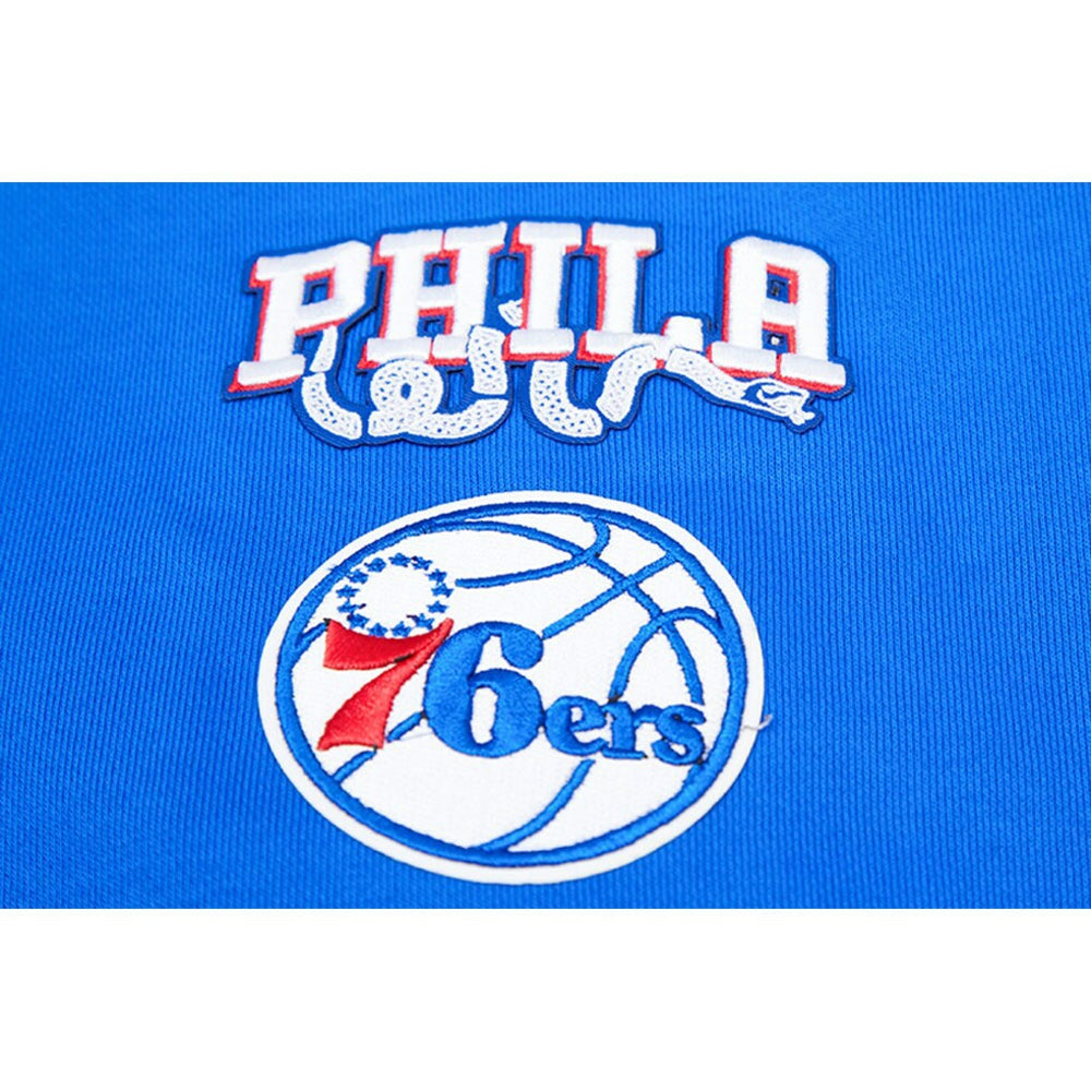 Philadelphia 76ers Pro Standard Women's Mash Up Pullover Sweatshirt Royal - NBA