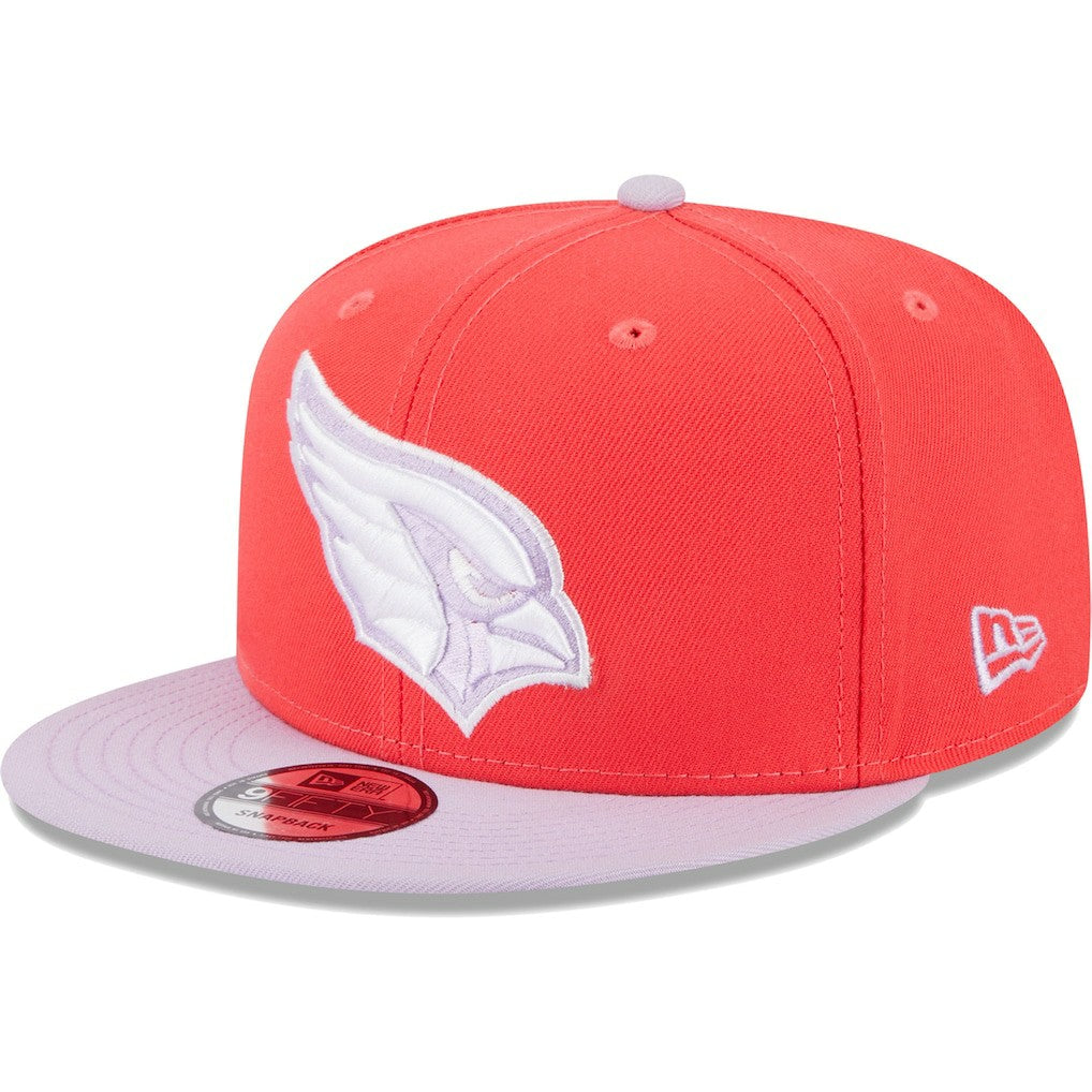 Arizona Cardinals New Era Two-Tone Color Pack 9FIFTY Snapback Hat Red/Lavender | NFL