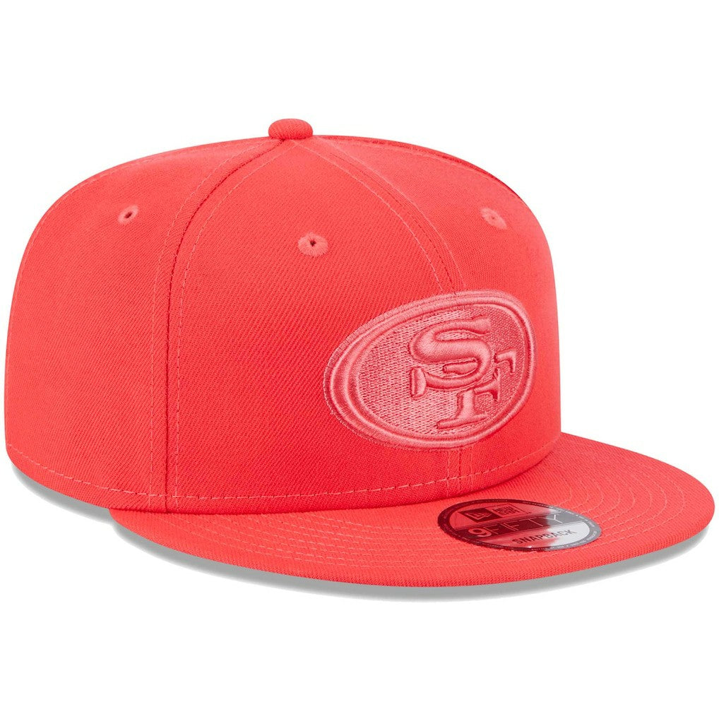 San Francisco 49ers New Era Color Pack Brights 9FIFTY Snapback Hat Scarlet | NFL