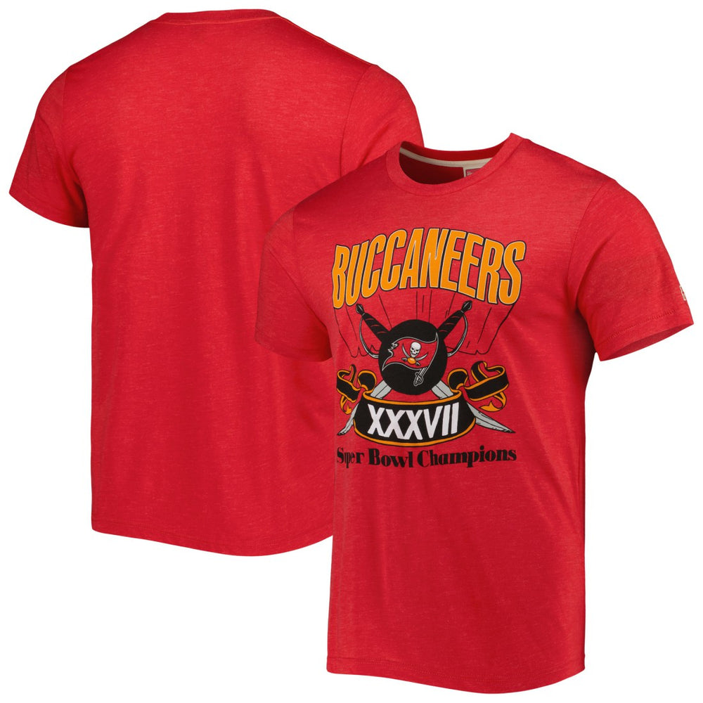 Tampa Bay Buccaneers Homage Super Bowl Classics Tri-Blend T-Shirt Red | NFL