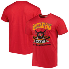 Tampa Bay Buccaneers Homage Super Bowl Classics Tri-Blend T-Shirt Red | NFL