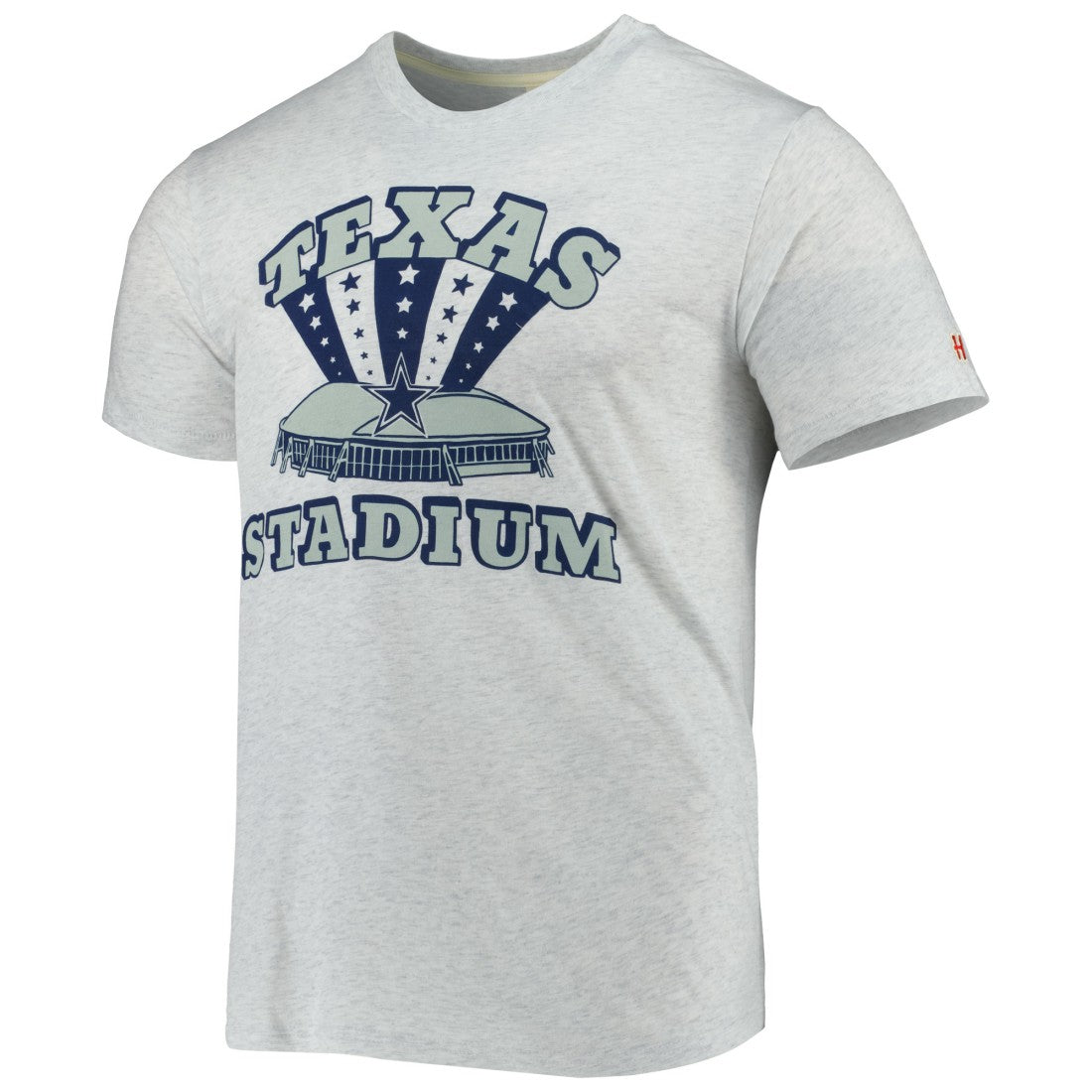 Dallas Cowboys Homage Texas Stadium Tri-Blend T-Shirt Ash | NFL