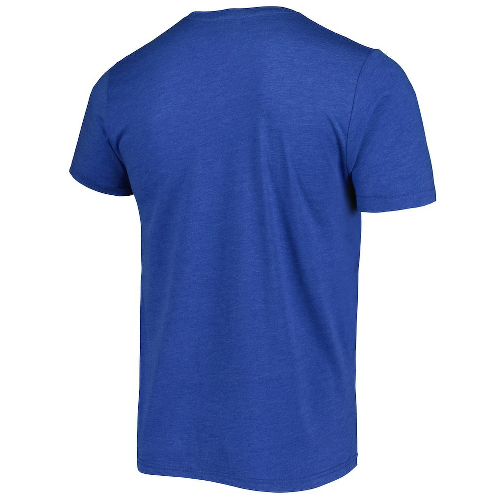 Emmitt Smith Dallas Cowboys Homage Unisex NFL Blitz Retired Player Tri-Blend T-Shirt Heathered Heather Royal | NFL