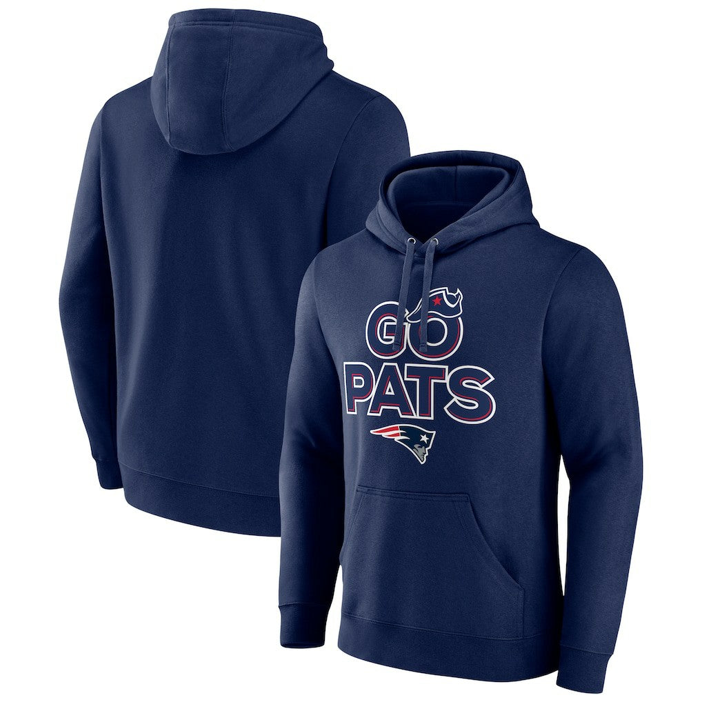 New England Patriots Hometown Collection Prevent Pullover Hoodie Navy | NFL