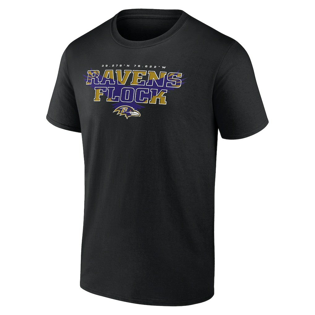 Baltimore Ravens Hometown Collection Prime Time T-Shirt Black | NFL