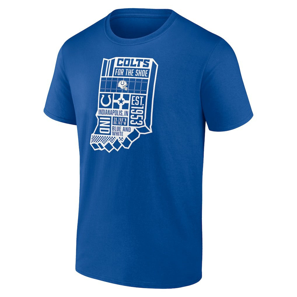 Indianapolis Colts Hometown Collection Prime Time T-Shirt Royal | NFL