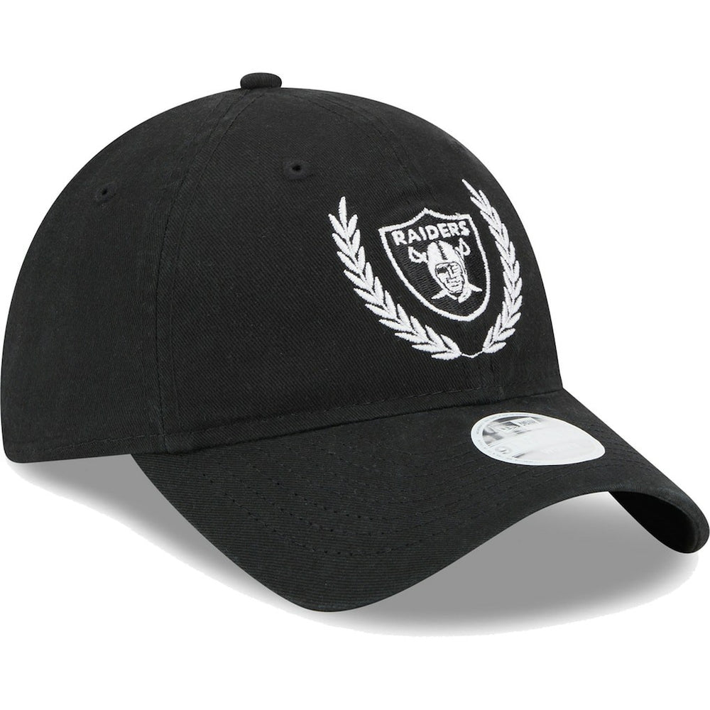Las Vegas Raiders New Era Women's Leaves 9TWENTY Adjustable Hat Black | NFL