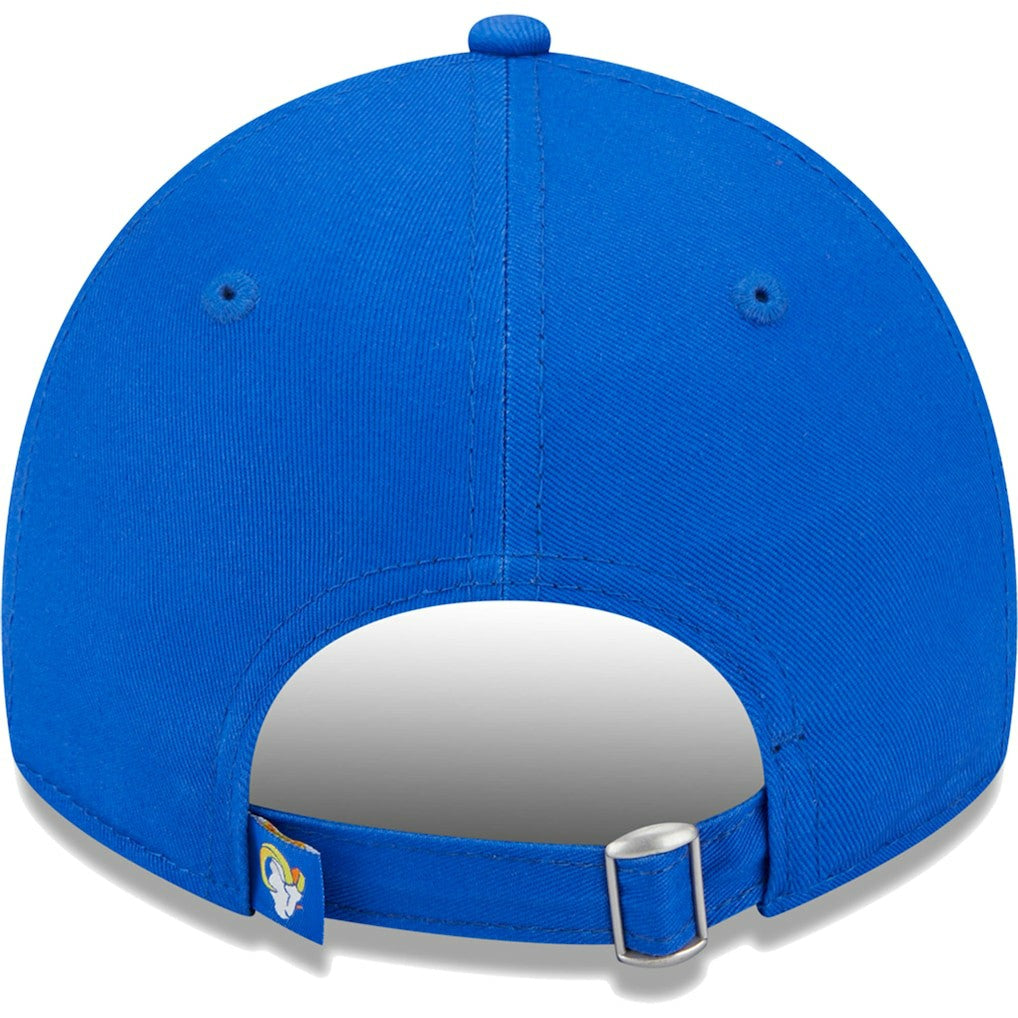 Los Angeles Rams New Era Women's Leaves 9TWENTY Adjustable Hat Royal | NFL