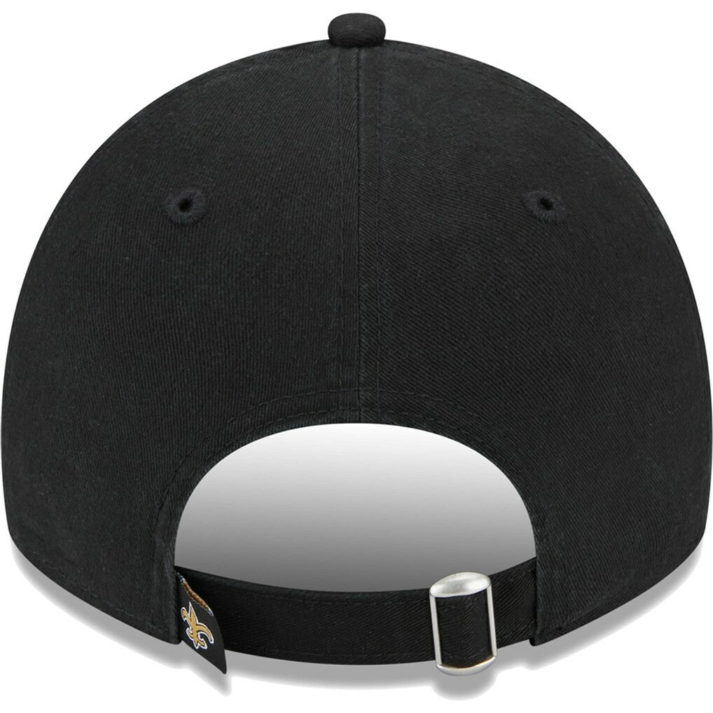 New Orleans Saints New Era Women's Leaves 9TWENTY Adjustable Hat Black | NFL