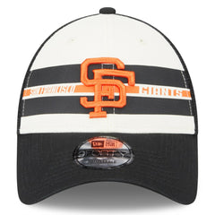 San Francisco Giants New Era Team Stripe Trucker 9FORTY Snapback Hat - MLB