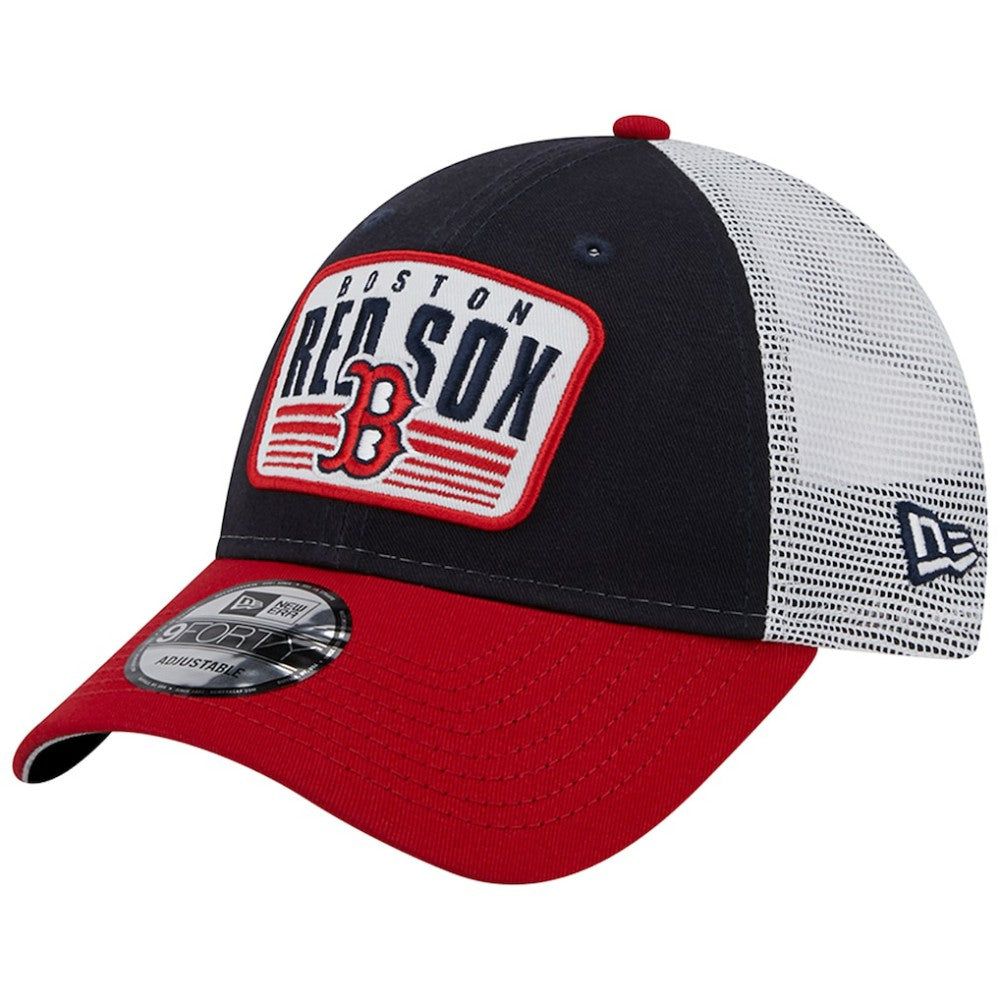 Boston Red Sox New Era Two-Tone Patch 9FORTY Snapback Hat - MLB