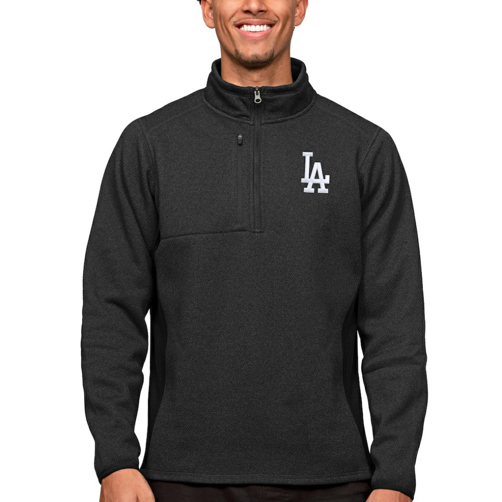 Los Angeles Dodgers Antigua Course Quarter-Zip Pullover Top - MLB
