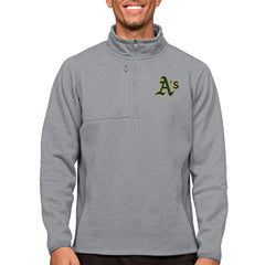 Athletics Antigua Course Quarter-Zip Pullover Top - MLB