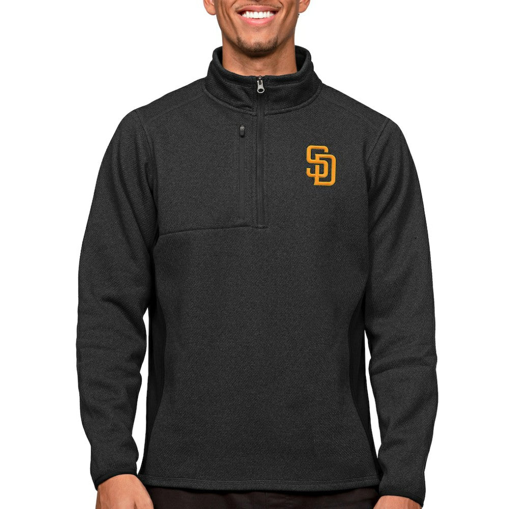 San Diego Padres Antigua Course Quarter-Zip Pullover Top - MLB