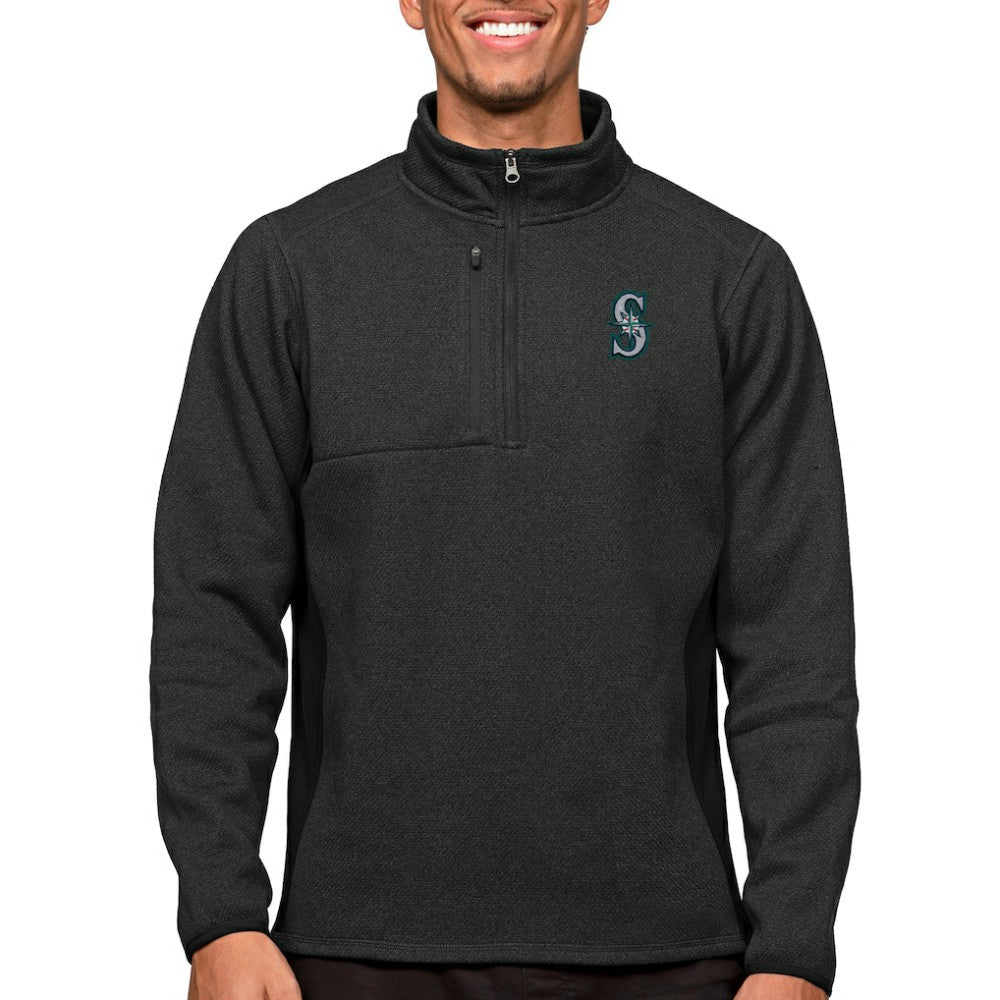 Seattle Mariners Antigua Course Quarter-Zip Pullover Top - MLB